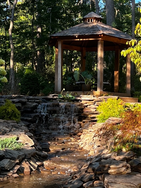 Gazebo & Waterfall Feature